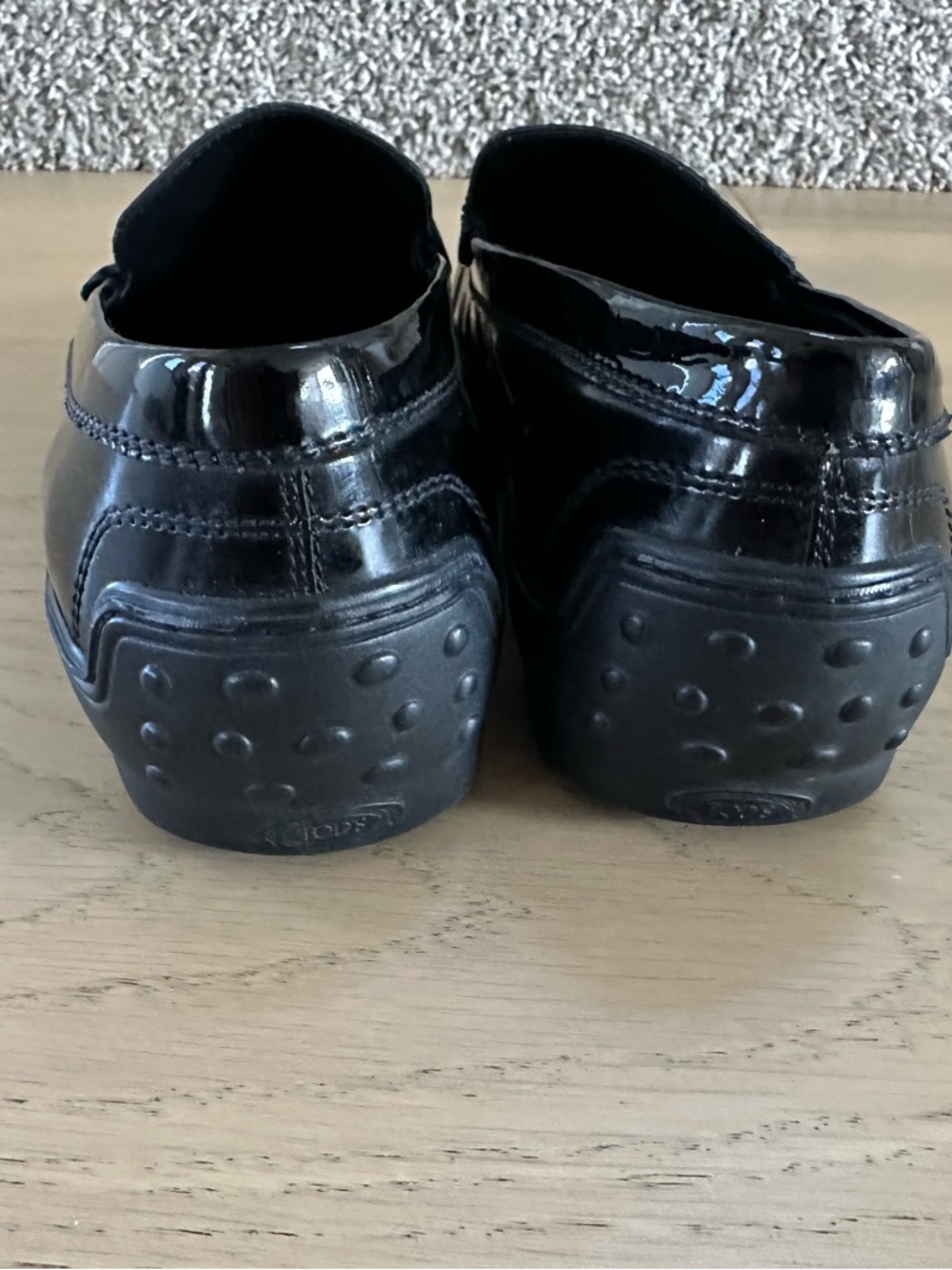 Tod’s Winter Gommino Patent Leather Loafers Made in Italy - Picture 4 of 5